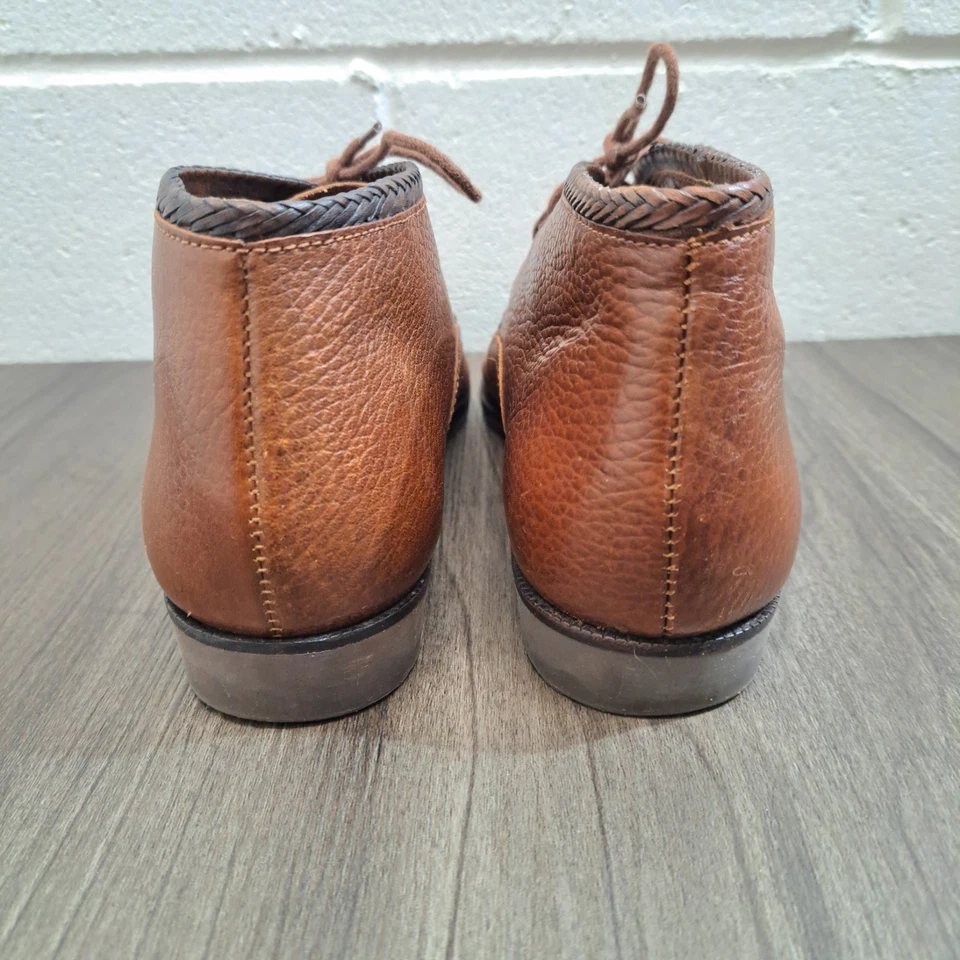 Botín Chukka de cuero marrón con cordones Bandolino para mujer talla 8M Foto 4 de 4