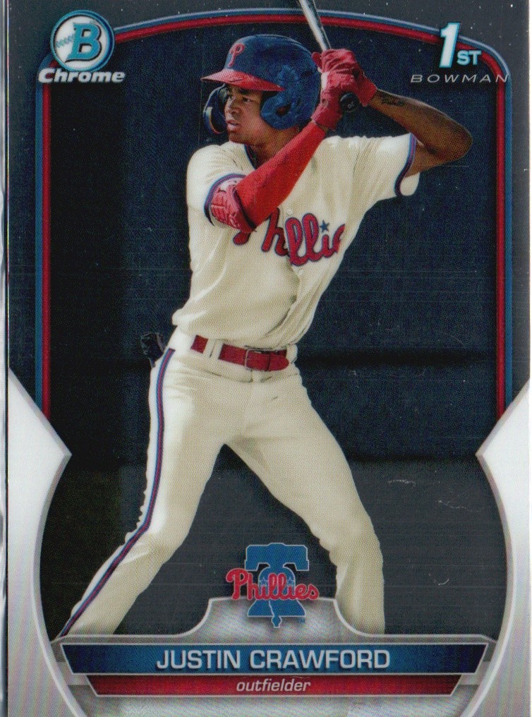 2023 Bowman #BCP-3 Justin Crawford Chrome Prospects