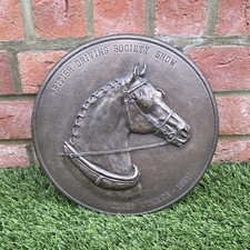 Targa cavallo bronzo Mary Pinsent - vincitore classe 1991 British Driving Society ottime condizioni