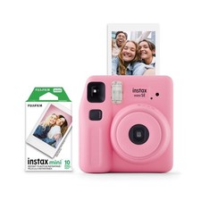 Instax Mini SE Instant Camera with 10 Sheets Film Pack Pink Bonus Value Set