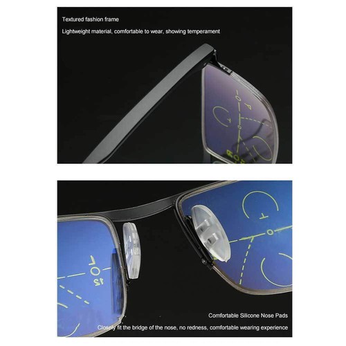 1pcs 2.0-4.0 Smart Zoom Reading Glasses Progressive Computer Anti-Blue Light Ray - Picture 8 of 19