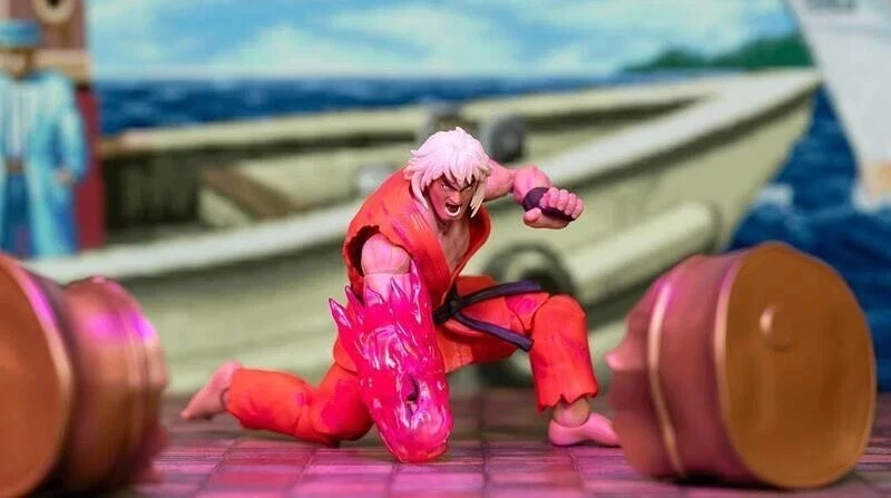 Figura de acción Jada Toys VIOLENT KEN Ultra Street Fighter 2 nueva en mano Foto 4 de 4