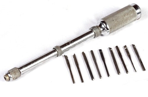 Vintage Stanley "Yankee" No. 41 Hand Drill With 9 Bits - North Bros. Manuf. Co.