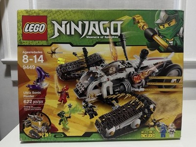 LEGO NINJAGO Ultra Sonic Raider 9449 Complete Boxed Set 622 Pieces Ages 8-14