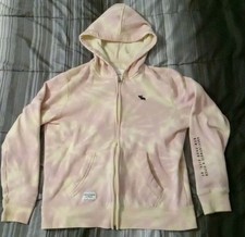 Abercrombie  Fitch Zip Up Hooded Sweatshirt - Kids 15/16 Moose Emblem