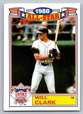 1989 Topps Glossy All-Stars  Will Clark 13