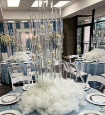 5 - 8 Heads Arms Wedding Cake Acrylic Candelabra Candle Stick Holder Centerpiece — image 11