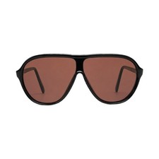 Vintage Persol Ratti Manager 101/59 Sunglasses Black Aviator Gold 80s Italy Case