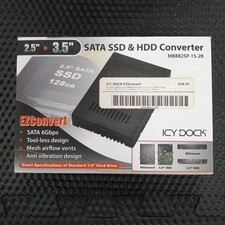 Icy Dock EZConvert 2.5" To 3.5" SATA SSD/Hard Drive Converter; Black