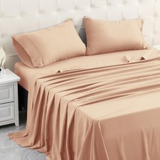 MICORAL Queen Bed Sheets Set, Soft Breathable Bedding Sheet Set, Sheets Set w...