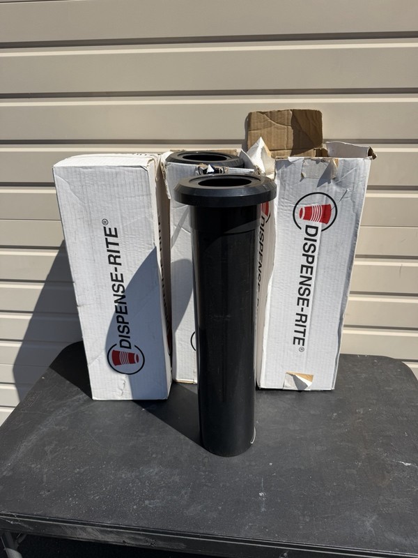 3 Dispense-Rite 2 STL-2F-XL & 1 STL-2F-MD In Counter Cup Dispensers
