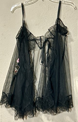 AGENT PROVOCATEUR SEXY BLACK ALINA BABYDOLL LINGERIE COVER KNICKERS 4EVER Size 3 - Picture 3 of 7