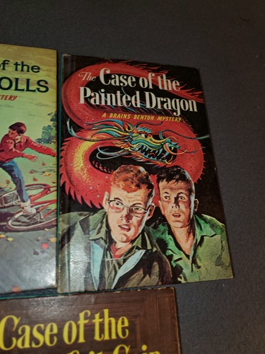 DB2 Brains Benton 5 Book Lot Vtg Mystery Case Detective HC George Wyatt 1 2 4 5 - Imagen 5 de 9