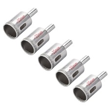 22mm Diamond Drill Bits Hole Saws for Glass Ceramic Porcelain Tiles 5Pcs