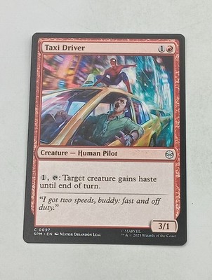 Magic the Gathering Einzelkarte Taxi Driver bespielt