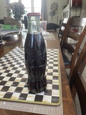 Vintage Early 2000 Coca-Cola Classic  glass bottle 8 oz. sealed, full Red Cap