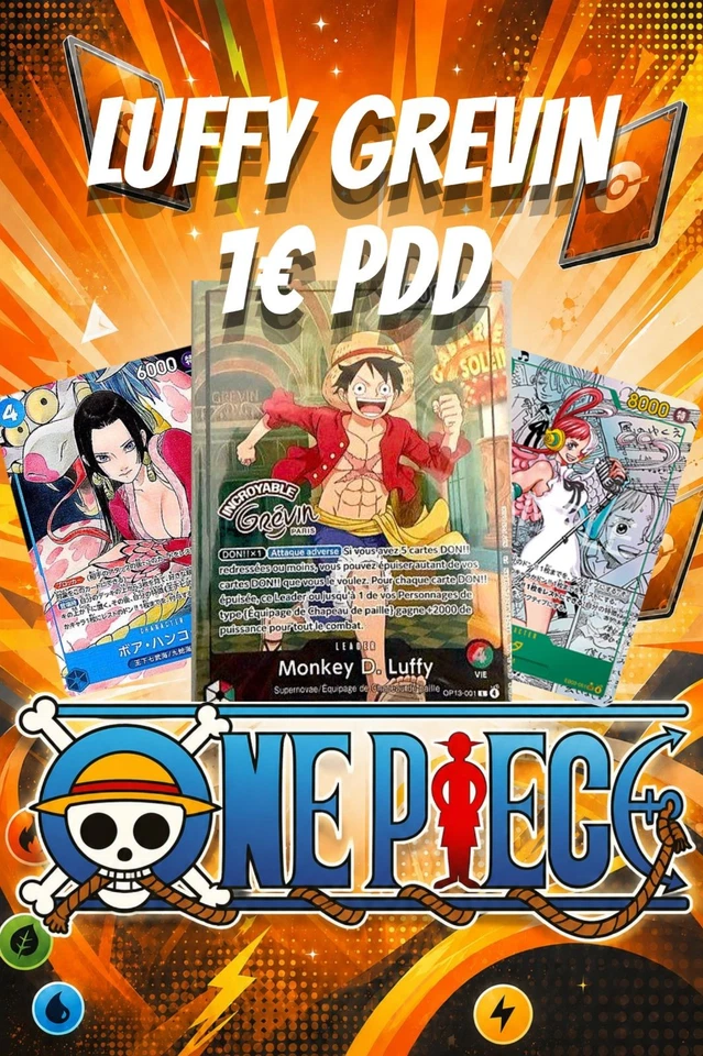 ONE PIECE MUSÉE GREVIN SCELLÉE 1€ PDD + des centaines d'alternatives !!