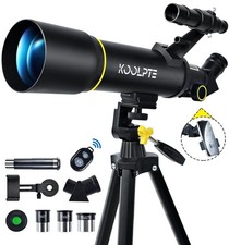 Telescope, 70mm Aperture 400mm AZ Mount Astronomical Refracting Telescopes 2...