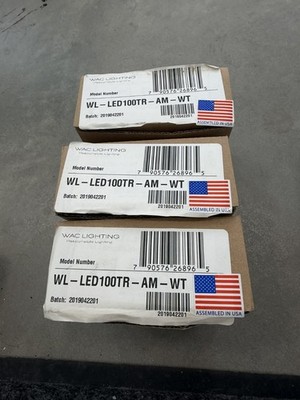 WAC lighting WL-LED100TR-AM-WT 3.3W 1 LED Horizontal Invisible Trim Step Light