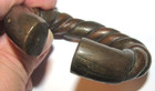 Antique Bronze African Currency Slave Bangle Bracelet Braided Twisted Metal — photo 2