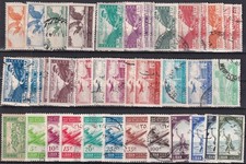 LIBAN Années 1940-1950  Lot de 70 timbres oblitérés POSTE AERIENNE