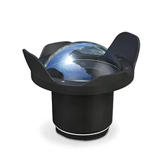 SEAFROGS 40M/130FT OPTICAL ACRYLIC 6"WIDE ANGLE DOME PORT, FISHEYE - BLACK