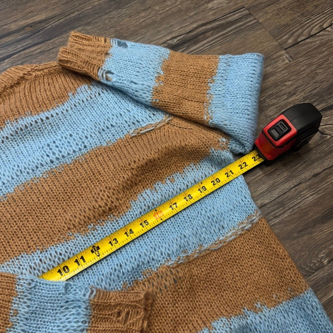ACNE STUDIOS STRIPED MOHAIR SWEATER (XXS) View 6