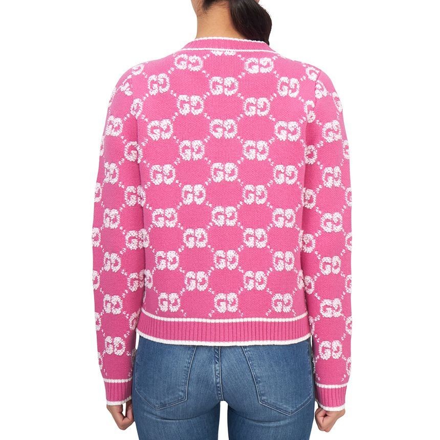 GUCCI GGロゴ カチューシャ　ピンク GUCCI GGロゴ カチューシャ ピンク グッチ コットン