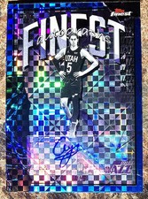 54/99. 2025-26 Topps Finest Cody Williams Finest Autographs Blue X-Fractor 