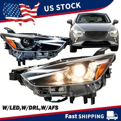 Compatible with Mazda CX-3 2019-2021 Driver/Passenger LED Headlight Full LED AFS