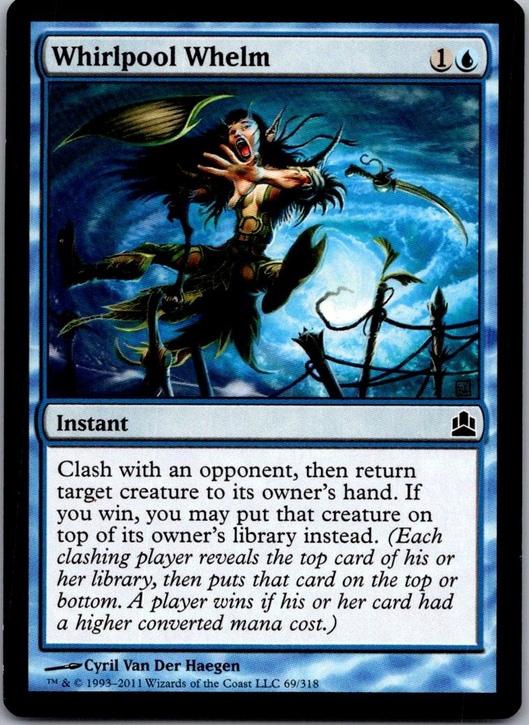 Whirlpool Whelm 69 Common Commander Magic: The Gathering Near Mint
