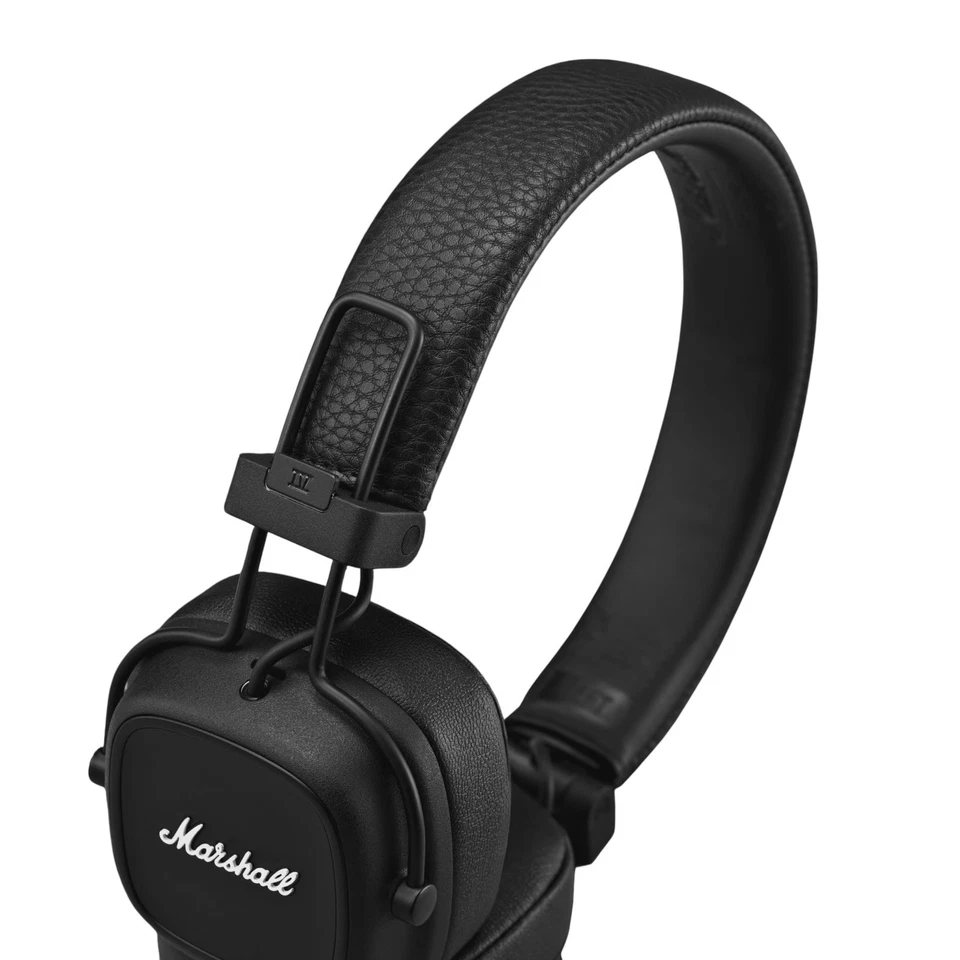 Marshall Major 4 Headphones On-Ear, Black, Foldable Headset 80hr PT, Wireless BT - Image 2 of 4