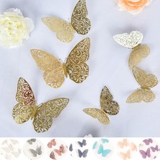 12 pcs 3D Wall Decals Removable DIY Stickers Party Events Decorations Party Home