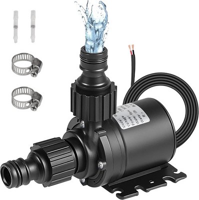 Wasserpumpe Aquarium 12V bürstenlos 800 L h Förderhöhe 5 m Teichpumpe Tauchpumpe