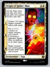 Origin of Spider-Man 9 Rare Marvel's Spider-Man Magic: The Gathering Near Mint