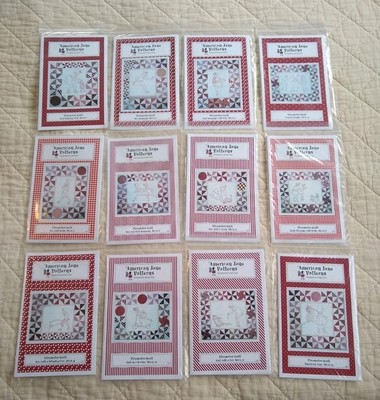 12 Redwork quilting Block Patterns: American Jane Playmates Quilt children play