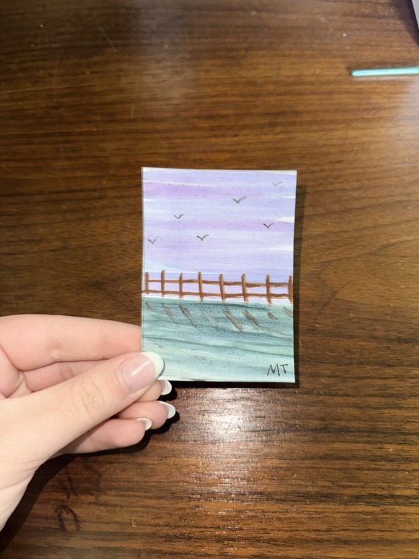 ACEO Original Watercolor Landscape By MT
