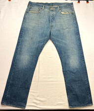 Levi's 501 Jeans Mens Size 36x30 Blue Denim Cotton Straight Leg Button Fly