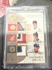 06 UD Exquisite Ensemble Patch 3 Joe Mauer Victor Martinez Kenji Johjima 08/15