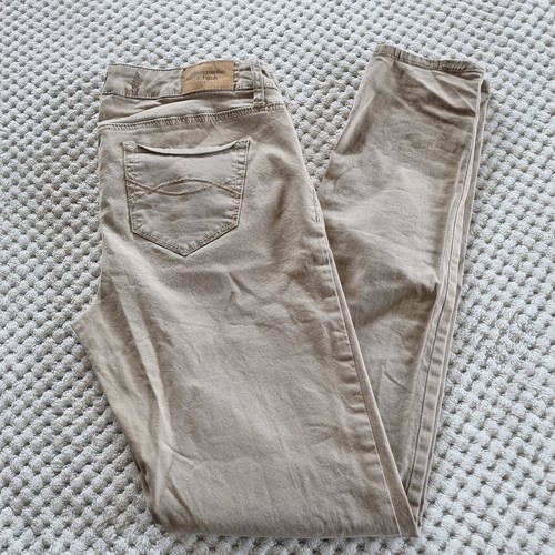 Abercrombie & Fitch Pants Womens 28 Beige Chino Stretch Skinny Low Rise - Picture 12 of 13