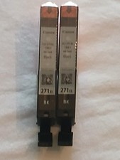 Lot of 2 Canon CLI-271XL BK Pixma Black Ink Cartridges Genuine CLI271XL 271XL