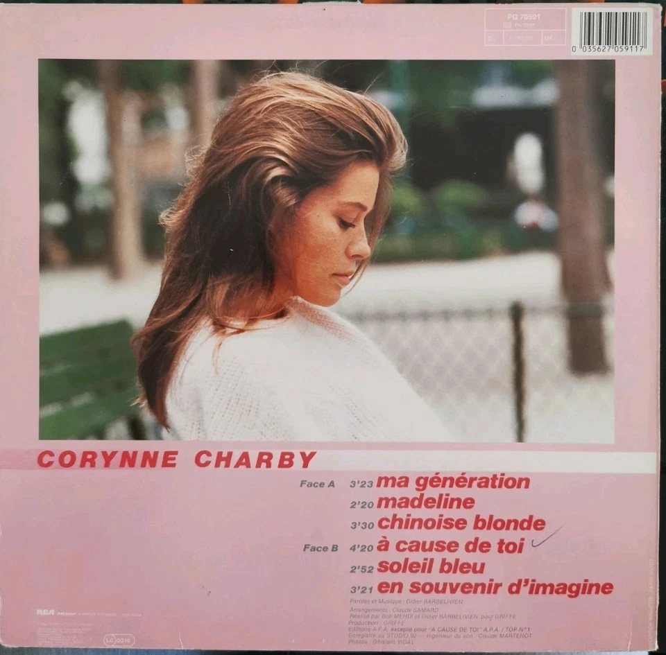 Vinyl LP Corynne Charby - Ma Generation VG+ PG 70591 France Pop - Image 2 of 4