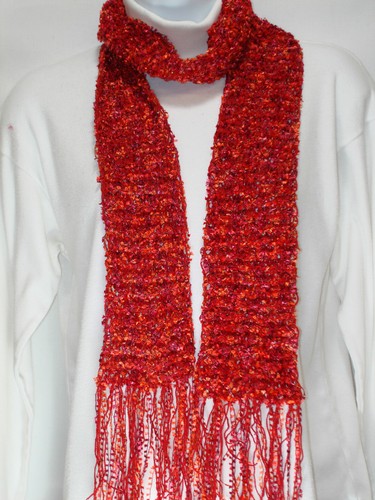 Hand Knit Scarf, Short Eyelash & thin yarn blend - Picture 22 of 25