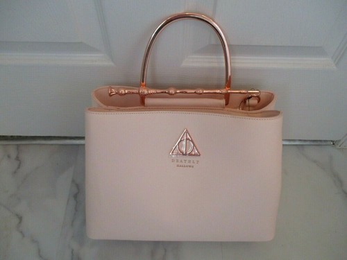 Loungefly Harry Potter Deathly Hallows Elder Wand Handbag Rose Pink Satchel NWT