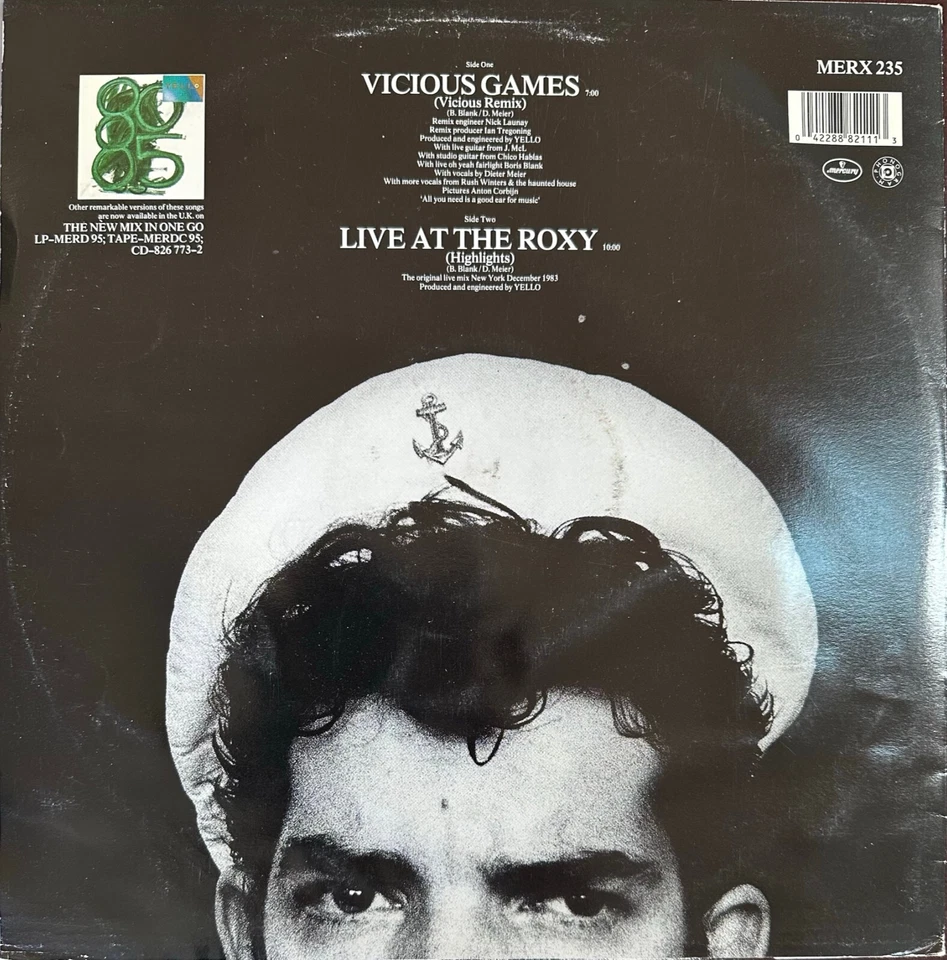 Yello - Vicious Games (Vicious remix) - Original 1983 12" single - Ex Cond - Image 2 of 4