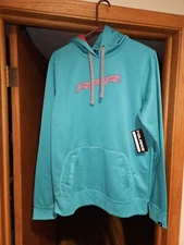 New Womens  Polaris RZR Vaper Hoodie Teal Size XL