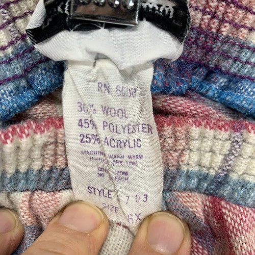 Fox Hollow Vintage School Girls Skirt Plaid Blue Purple Gore Elastic Waist 6X - Picture 7 of 7