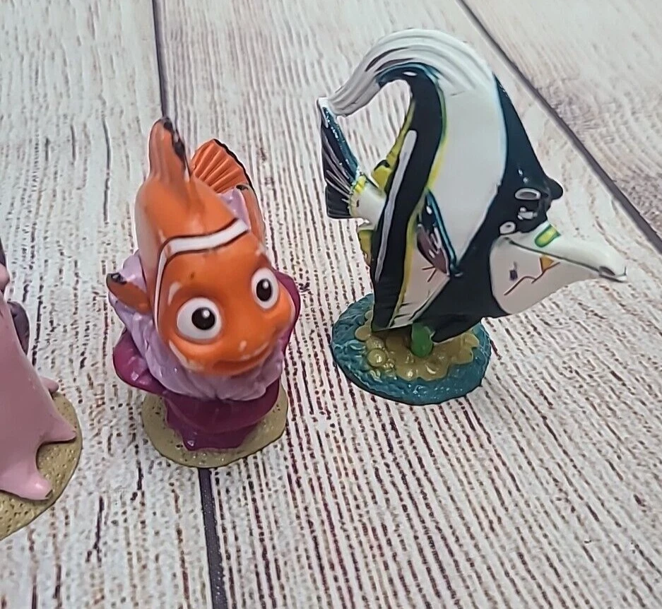 Disney Pixar Buscando a Nemo Figuras Juguetes Pasteles Toppers Lote de 6 Nemo Marlin Dory Foto 4 de 4