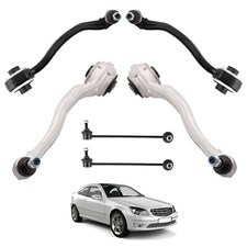 Front Axle Upper & Lower Control Arms Kit For Mercedes-benz C-class W203 2000-07