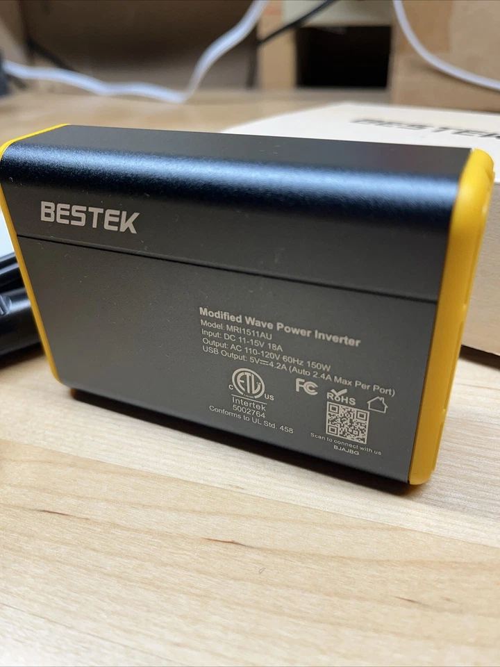 Bestek 150W POWER INVERTER Yellow MRI1511AU - Image 2 of 4